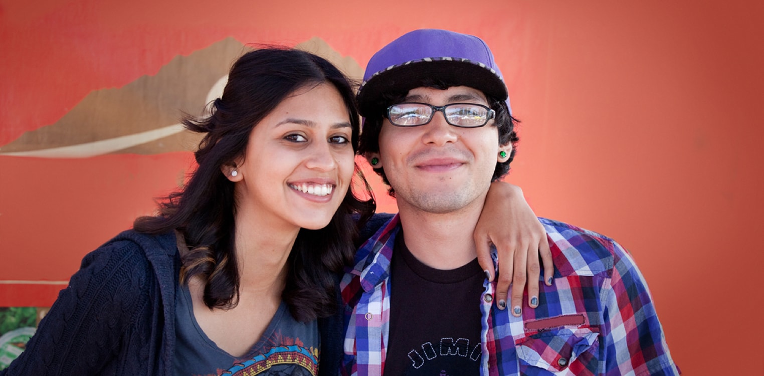 Young Latino people