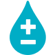 Icono de gota de sangre azul
