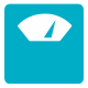 Icono de una balanza azul
