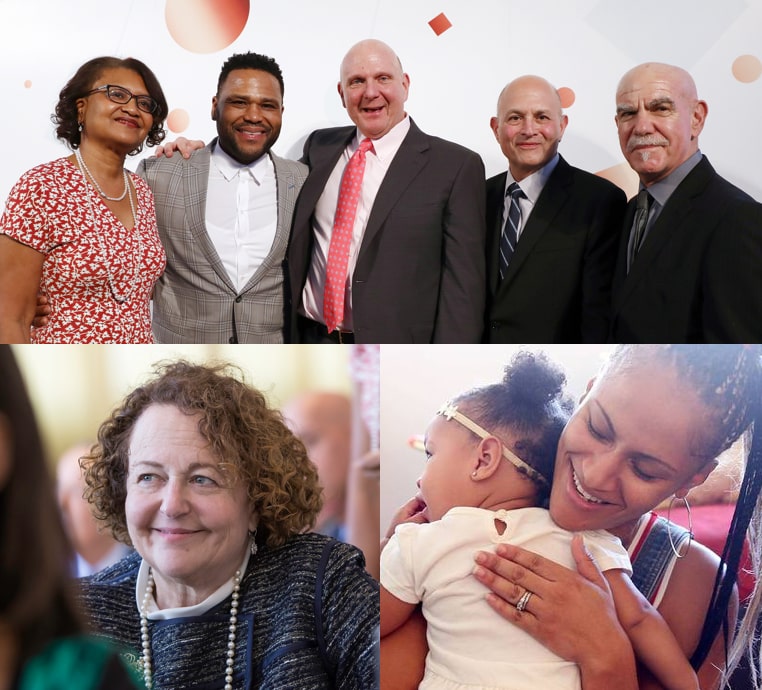Collage de pacientes y donantes
