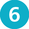 Blue icon with the number six