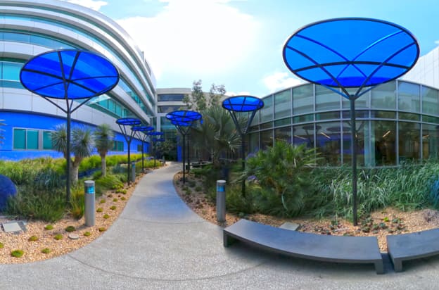 Vista de 360 grados del Jardín de curación