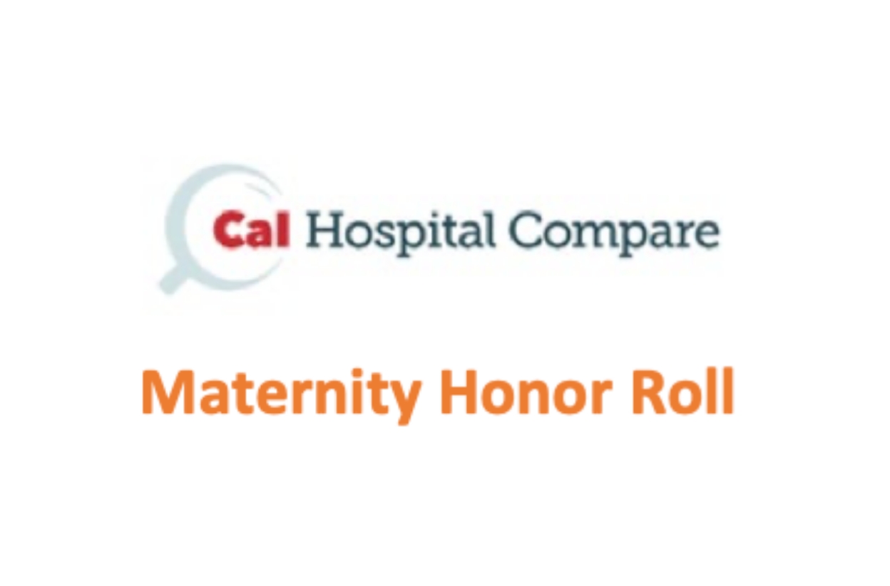 Cal Hospital Compare logo and Maternity Honor Roll