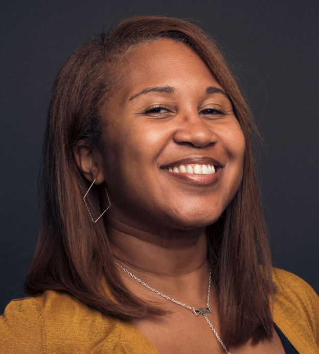Portrait of Kellie Hawkins, a middle-aged Black woman