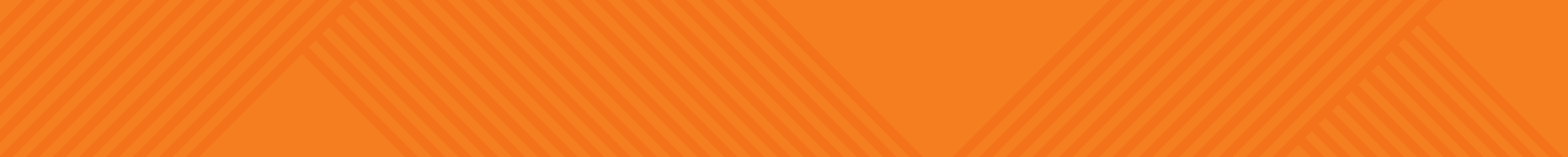 Orange banner graphic with diagonal orange stripes