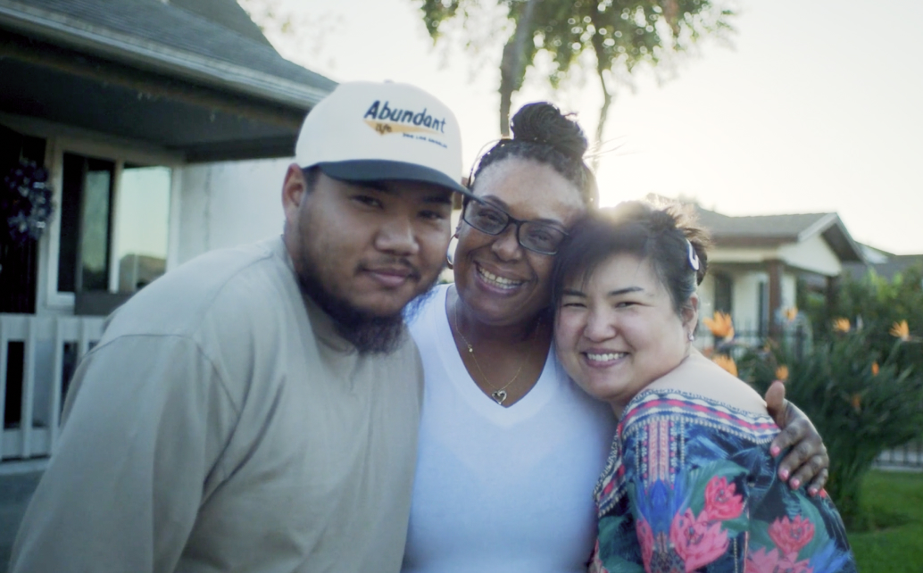 The Dream Show 2026 A woman and two adult children hugging