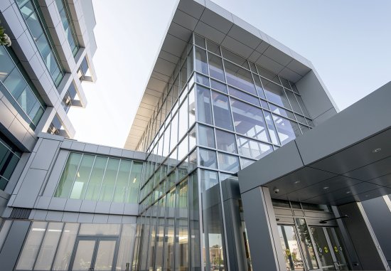 Exterior of MLKCH hospital entrance