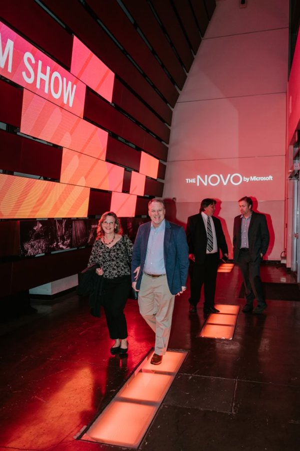 People entering a building