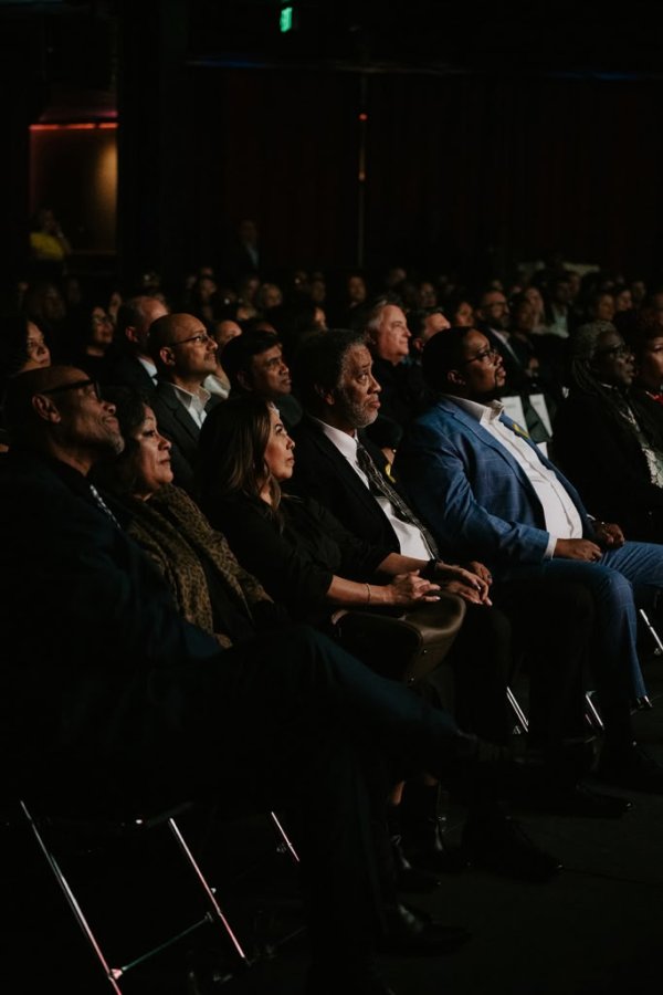 people smiling at screen