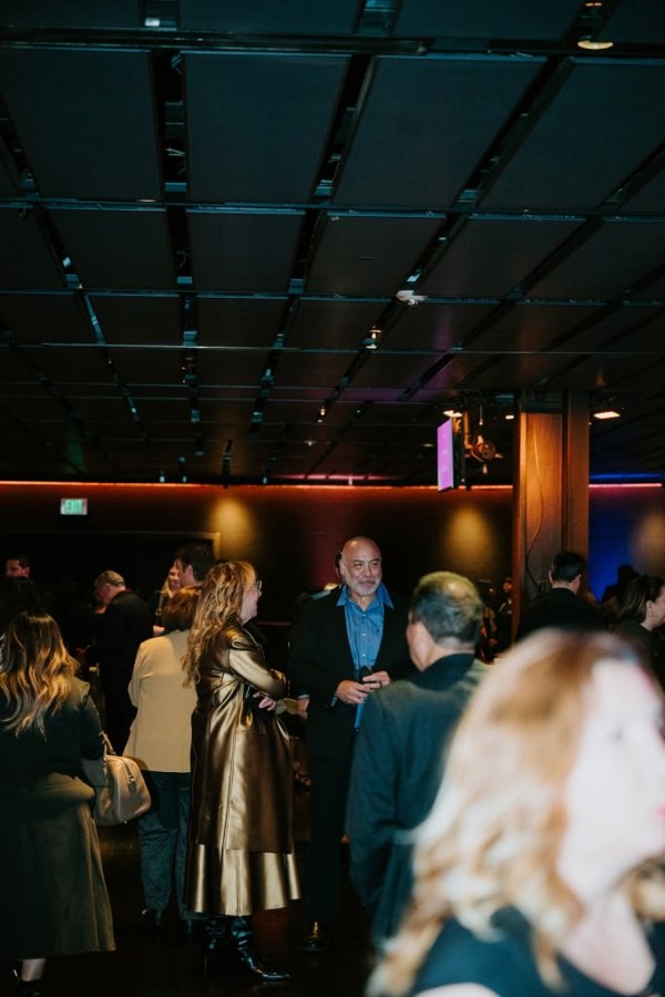 people smiling in a room