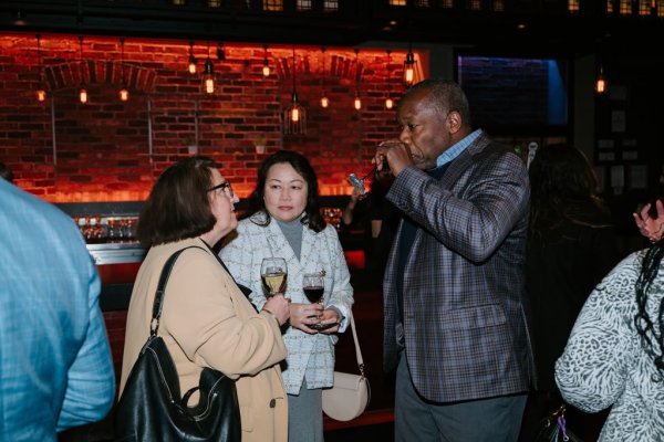 3 people talking to each other