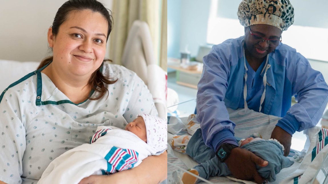 Doctor and moms with babies