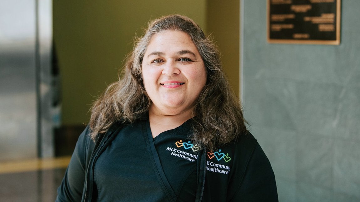 Portrait of MLKCH Employee Wendy Perez-Herrera