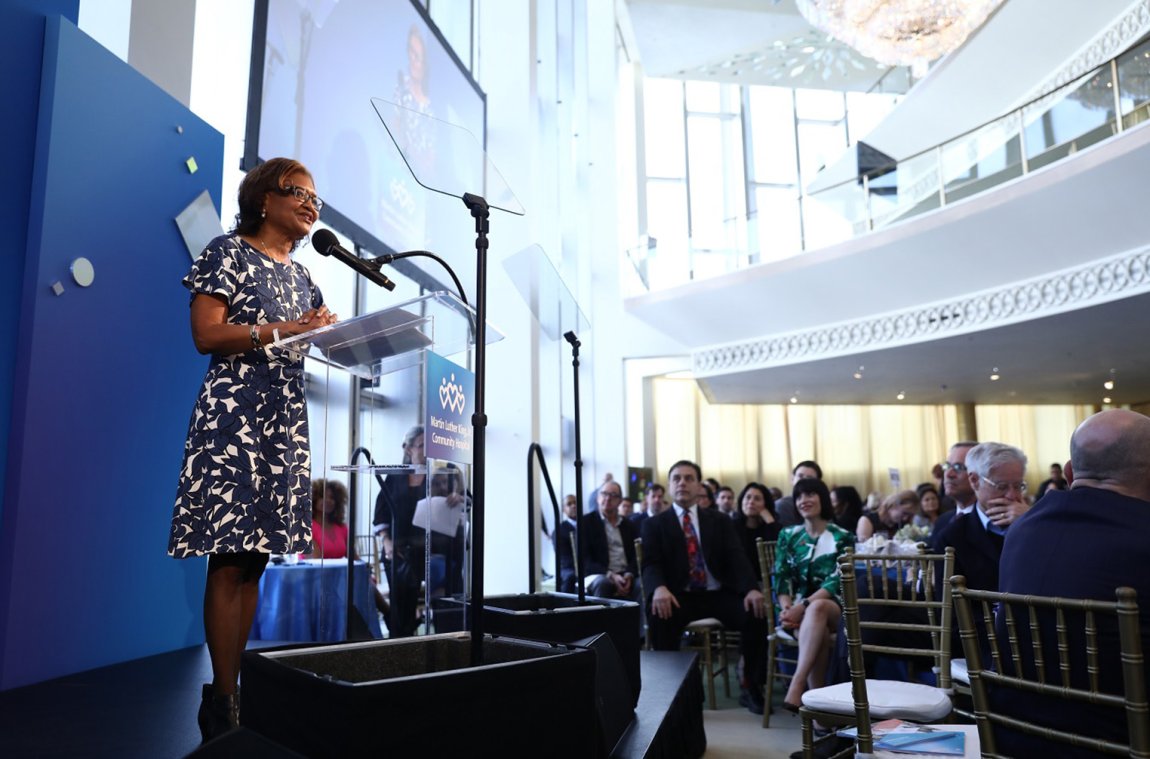 Dr. Elaine Batchlor speaks at MLKCH's 2018 Dream Lunch