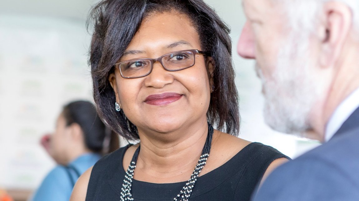 Close up of Dr. Elaine Batchlor, a middle-aged Black woman