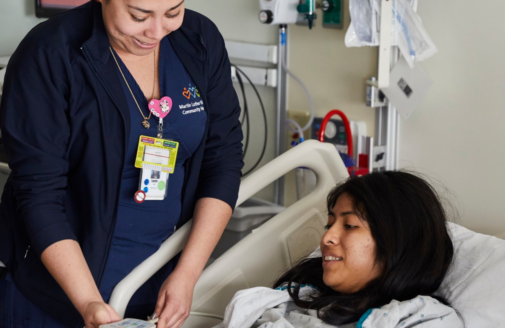 MLKCH Nurse with Patient