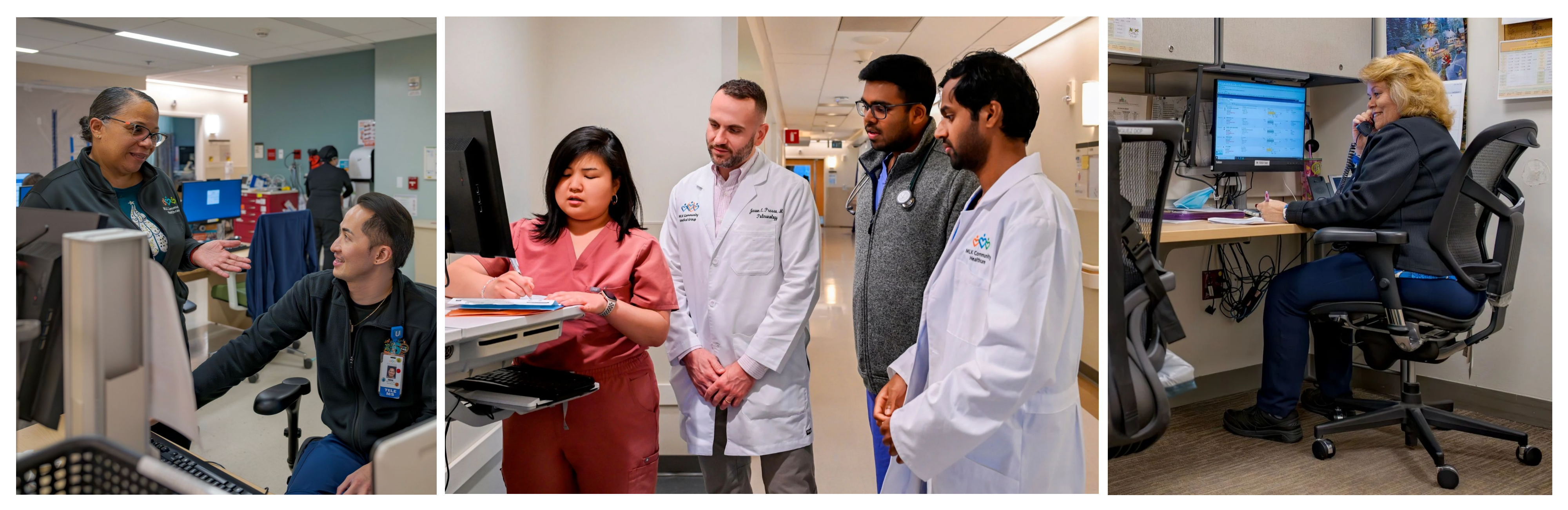 collage of photos of care managers and doctors