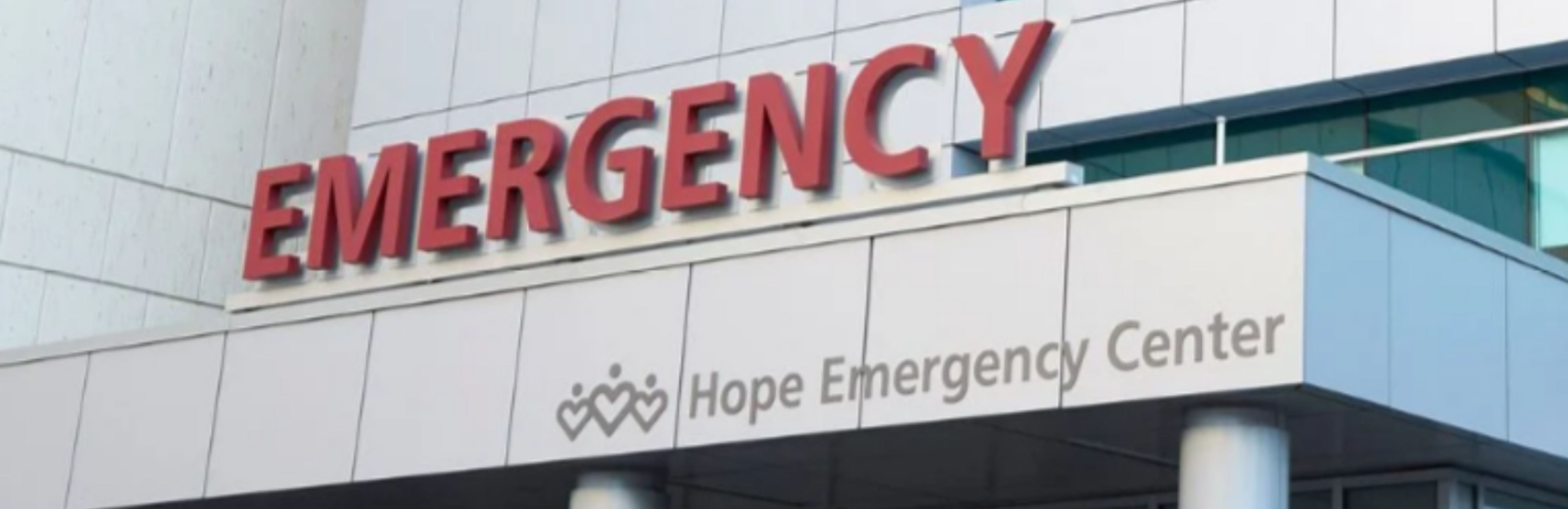Exterior shot of Hope Emergency Center at MLK Community Hospital