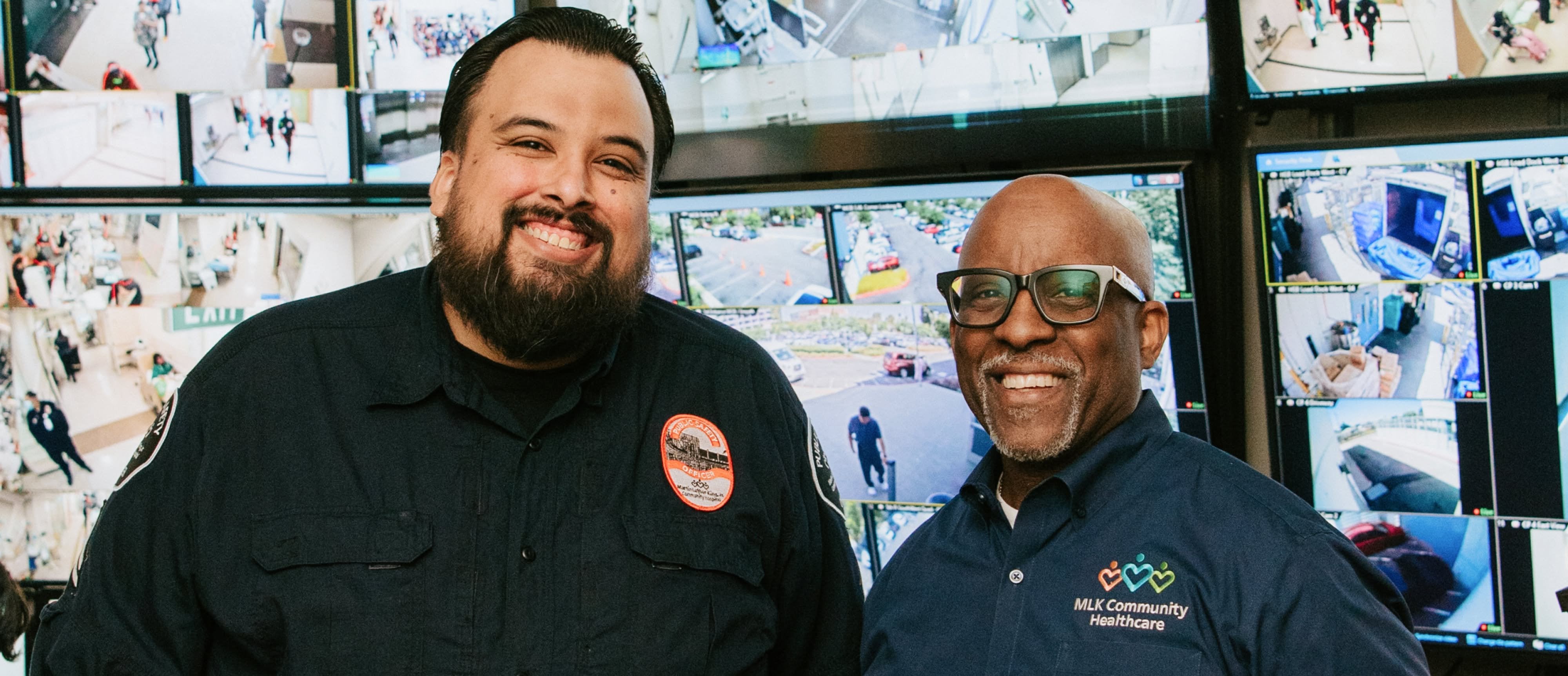 Photo of MLKCH staff Robert Scott and Francisco Barrera
