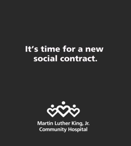 Fotografía en la que se lee el mensaje: "Es momento de hacer un nuevo pacto social".