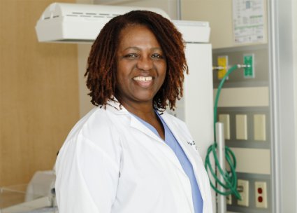 Portrait of middle-aged Black female nurse