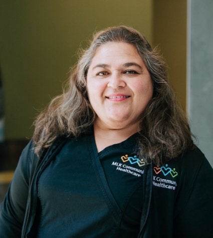 Portrait of MLKCH Empolyee Wendy Perez-Herrera