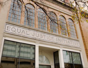 Exterior photo of the Equal Justice Initiative building