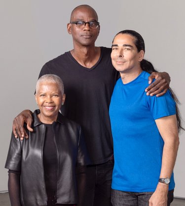 Art + Practice co-founders Eileen Harris Norton, Mark Bradford, and Allan DiCastro. 11 July 2018. Photo: Damien Turner and Rob Dyck