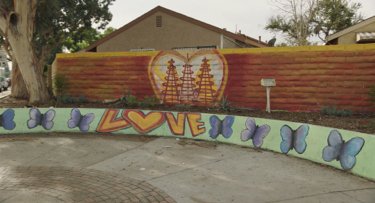 Love mural in S LA