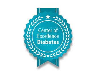 Diabetes Center of Excellence award badge