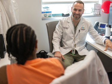 MLKCH doctor with patient