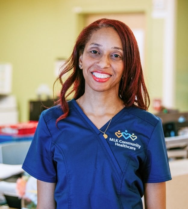Black woman smiling
