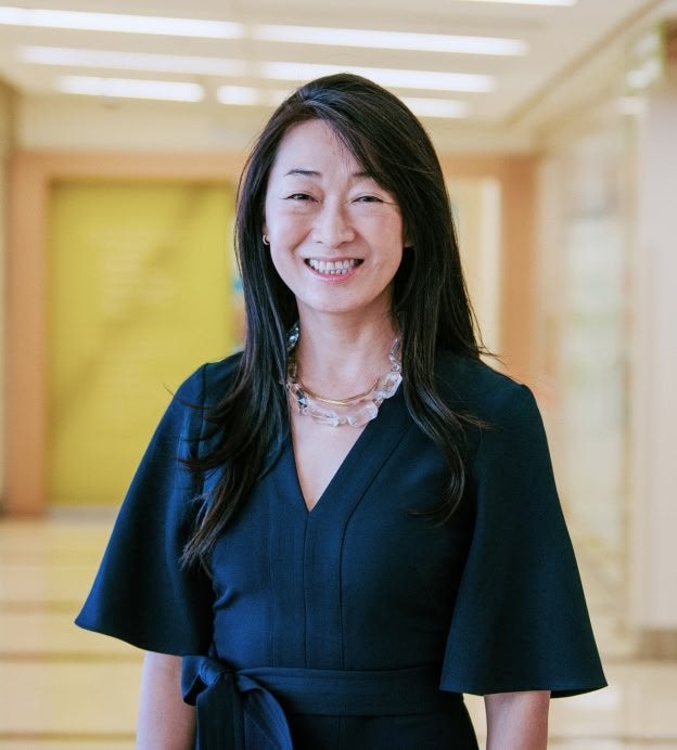 Asian woman smiling