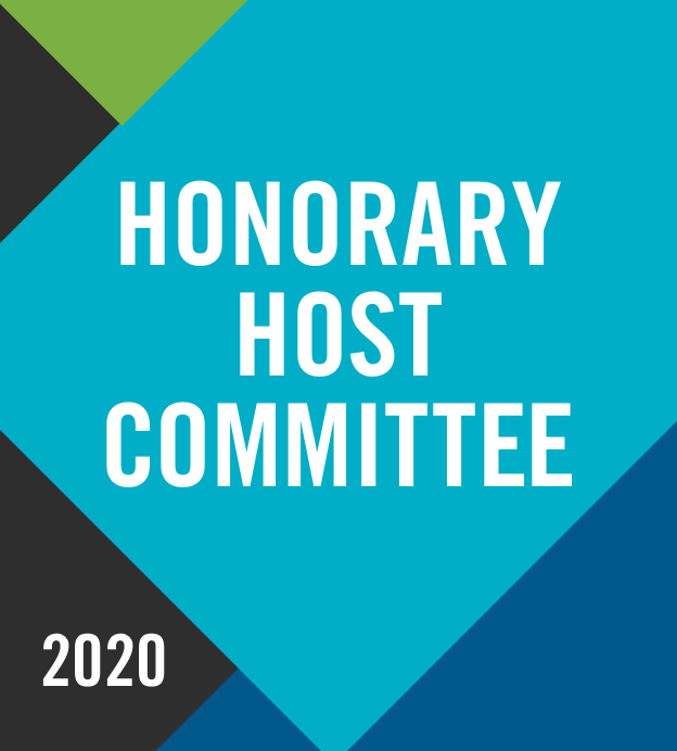 Blue graphic that reads Honorary Host Committee 2020
