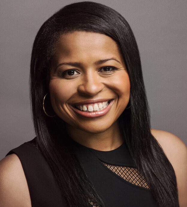 Headshot of Courtney Kemp, a middle-aged Black woman