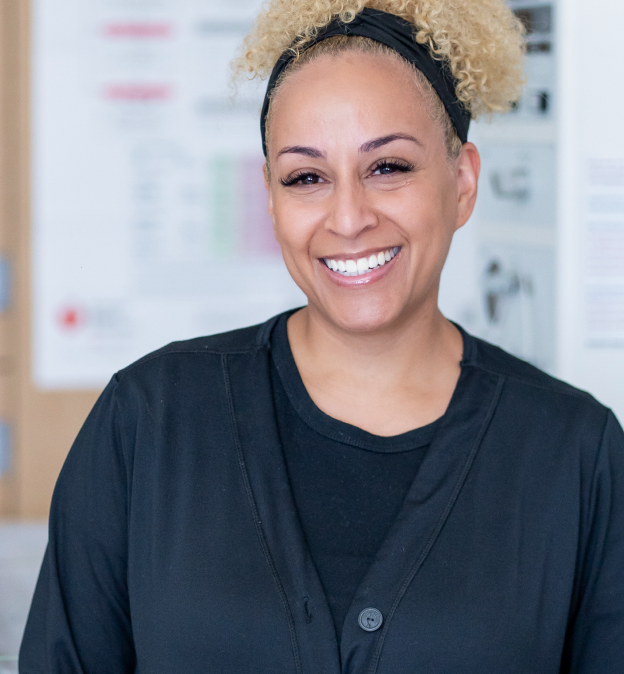 Woman smiling