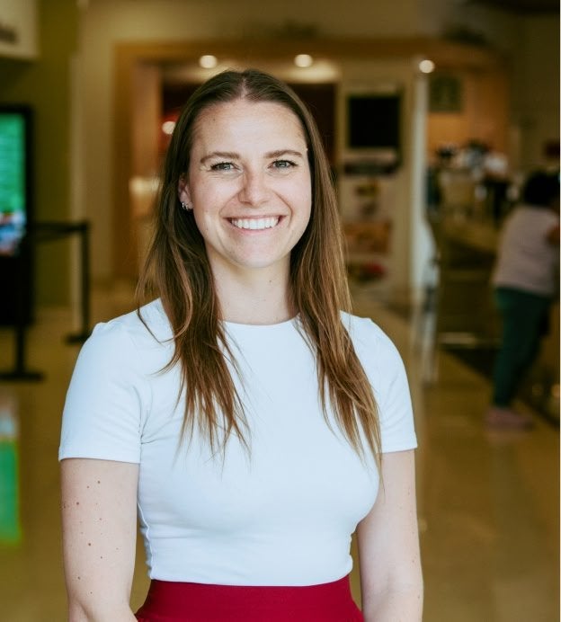 Woman smiling