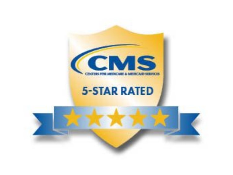 Photo of CMS 5 Star badge-media text horizontal