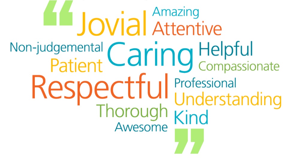 Word cloud of positive words